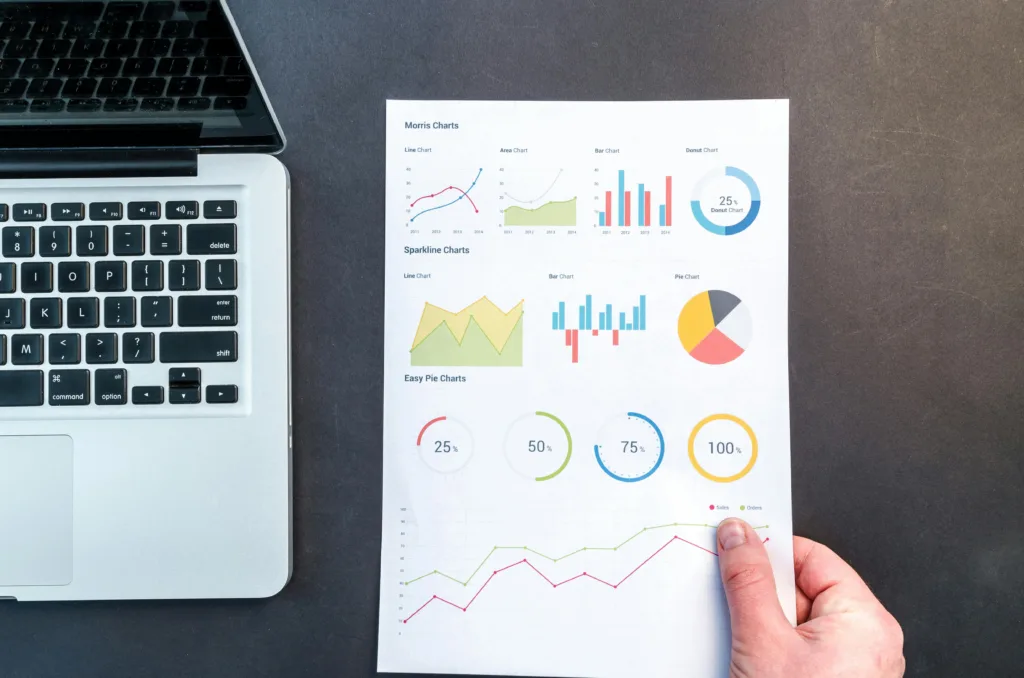 Modern LMS analytics dashboard showing completion rates, skill gaps, and predictive learning metrics