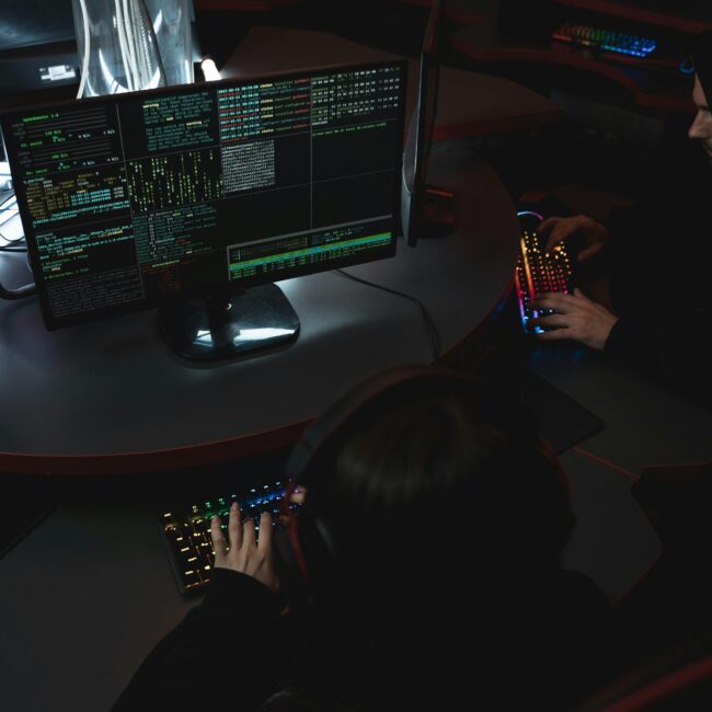 Split-screen showing LMS admin configuration panel versus developer coding custom LMS integrations