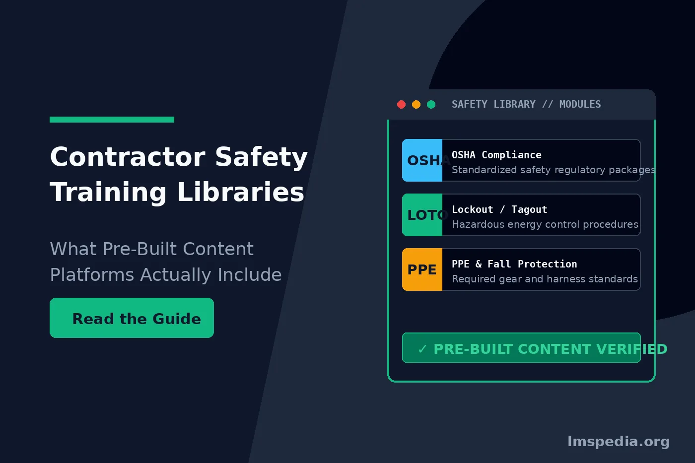 Contractor Safety Training Libraries