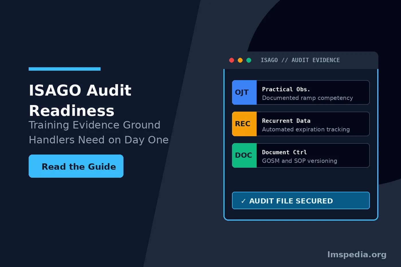 ISAGO Audit Readiness Training Evidence Ground Handlers Need