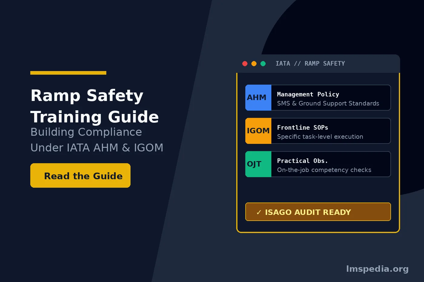 Ramp Safety Training Under IATA AHM and IGOM Building a Compliant PrograM
