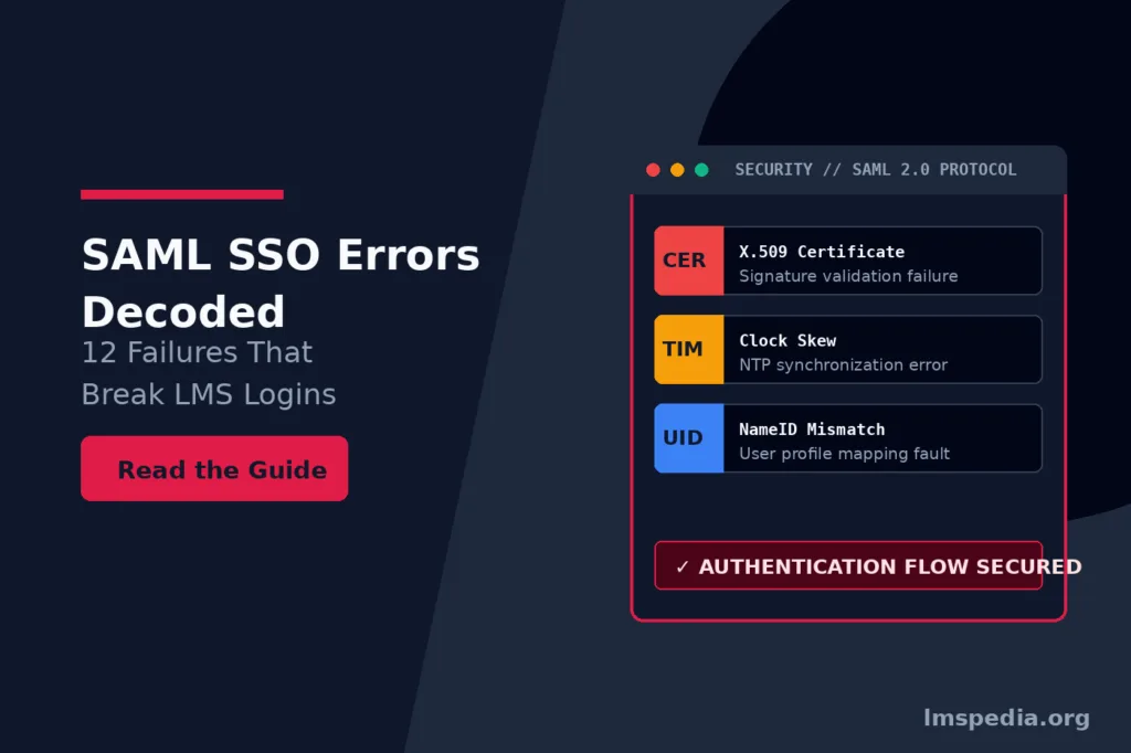 SAML SSO Errors Decoded The 12 Failures That Break LMS Logins