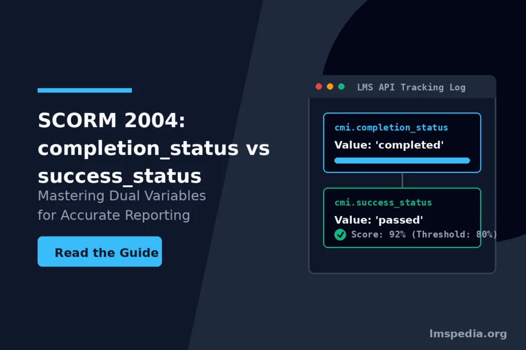 SCORM 2004 completion_status vs success_status