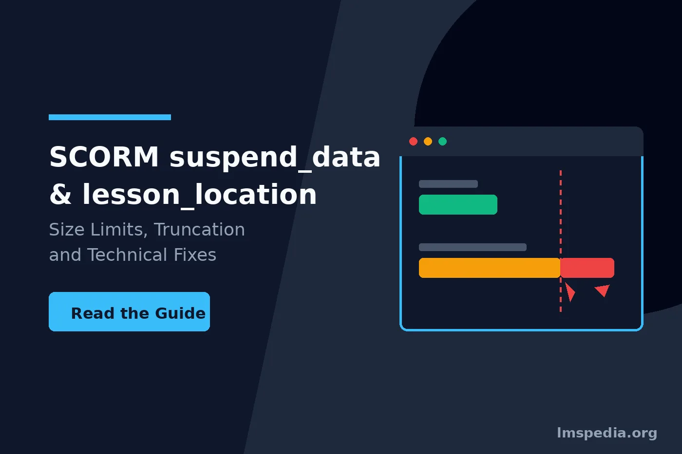 SCORM suspend_data and lesson_location Size Limits, Truncation and Fixes