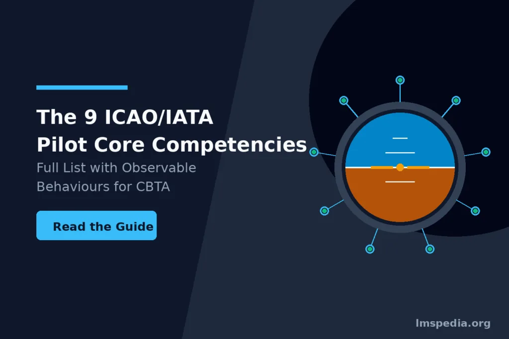 The 9 ICAOIATA Pilot Core Competencies Full List with Observable Behaviours