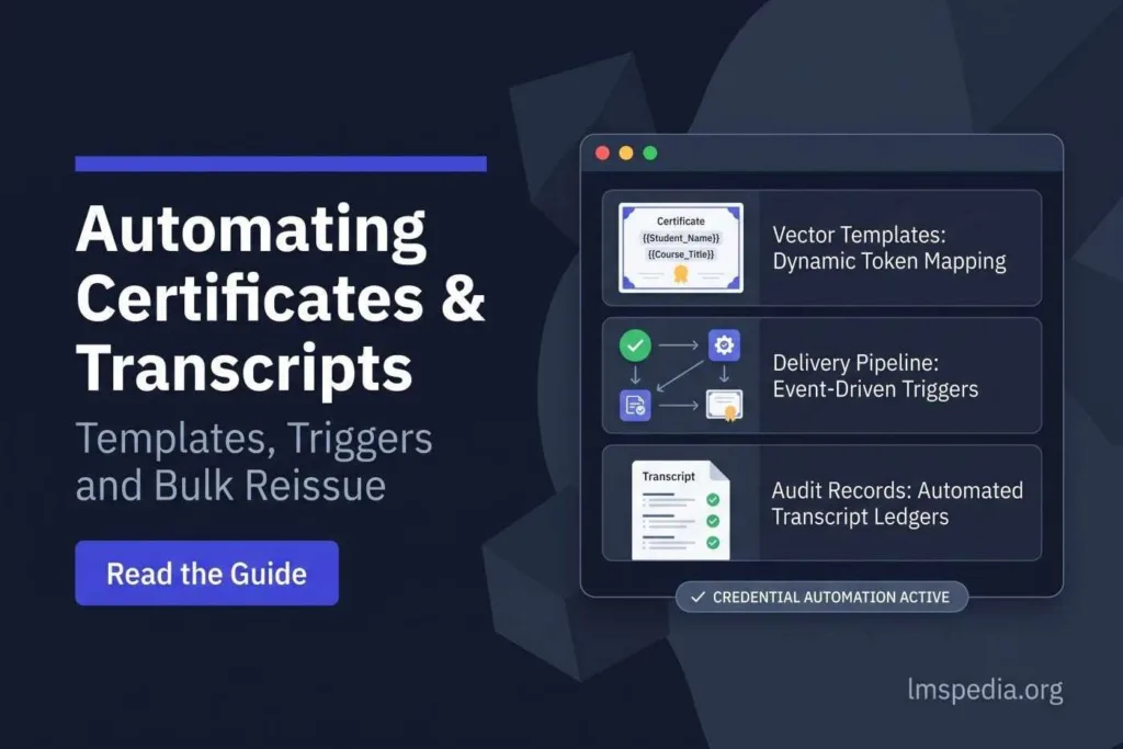 Automating Certificates and Transcripts Templates, Triggers and Bulk Reissue