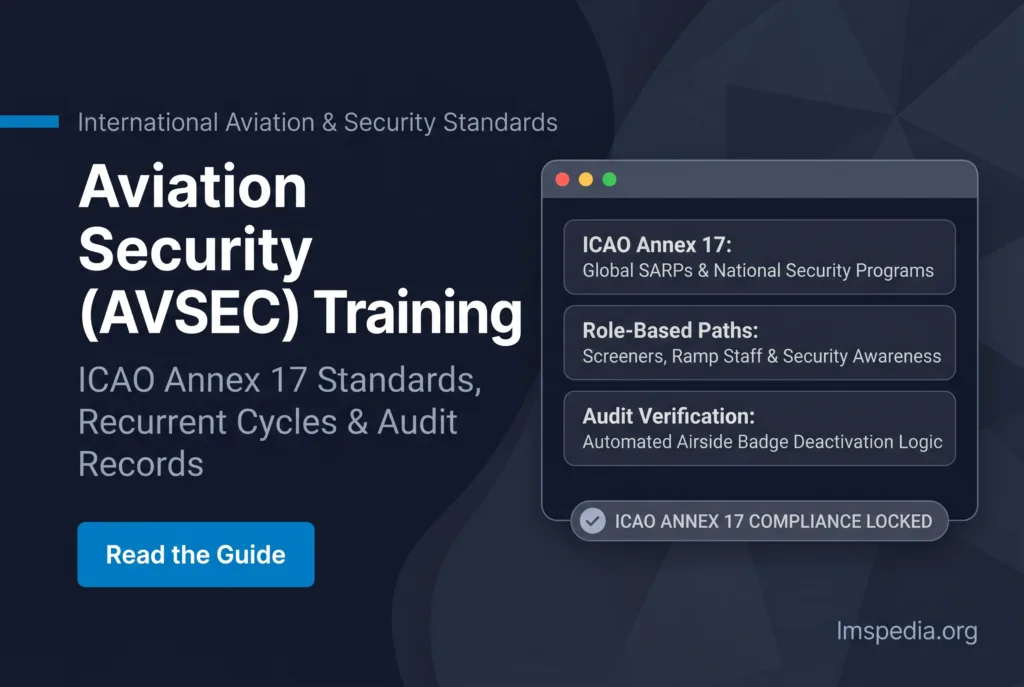 Aviation Security (AVSEC) Training Under ICAO Annex 17 Requirements and Records