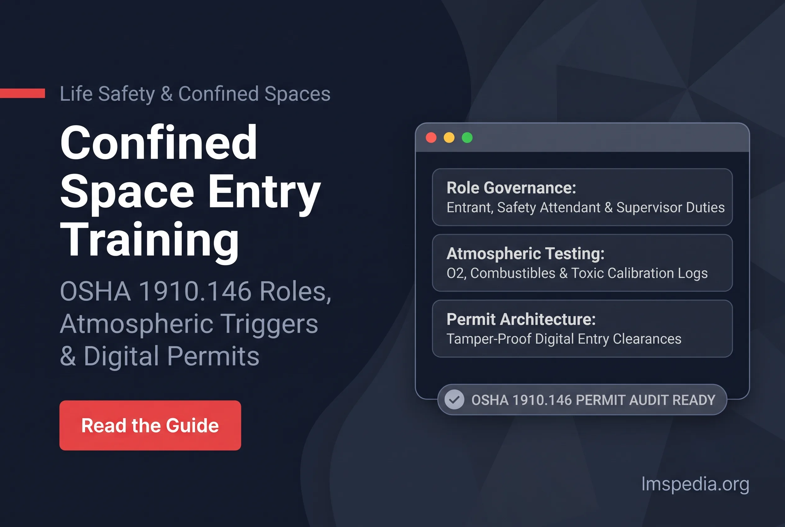 Confined Space Entry Training Roles, Refreshers and Record Evidence