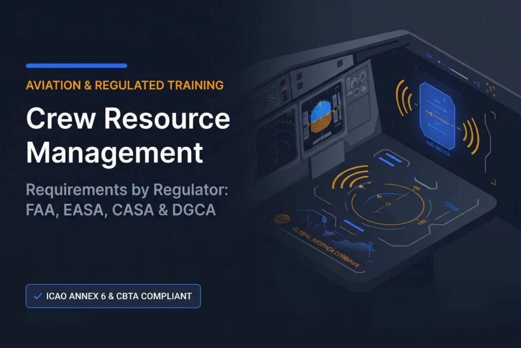 Crew Resource Management Training Requirements by Regulator FAA, EASA, CASA, DGCA