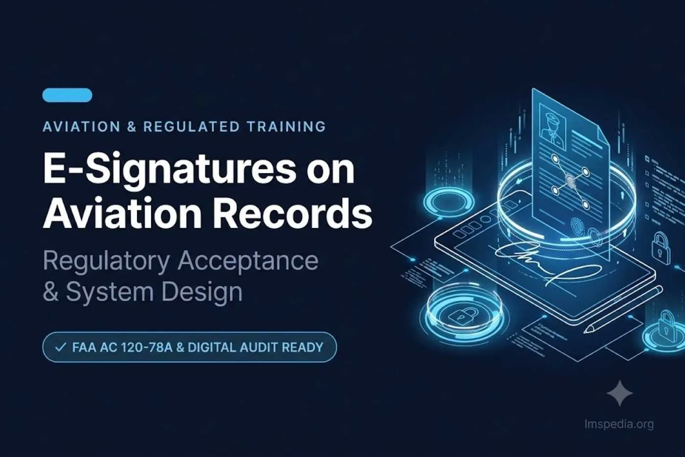 ESignatures on Aviation Training Records Regulatory Acceptance and System Design