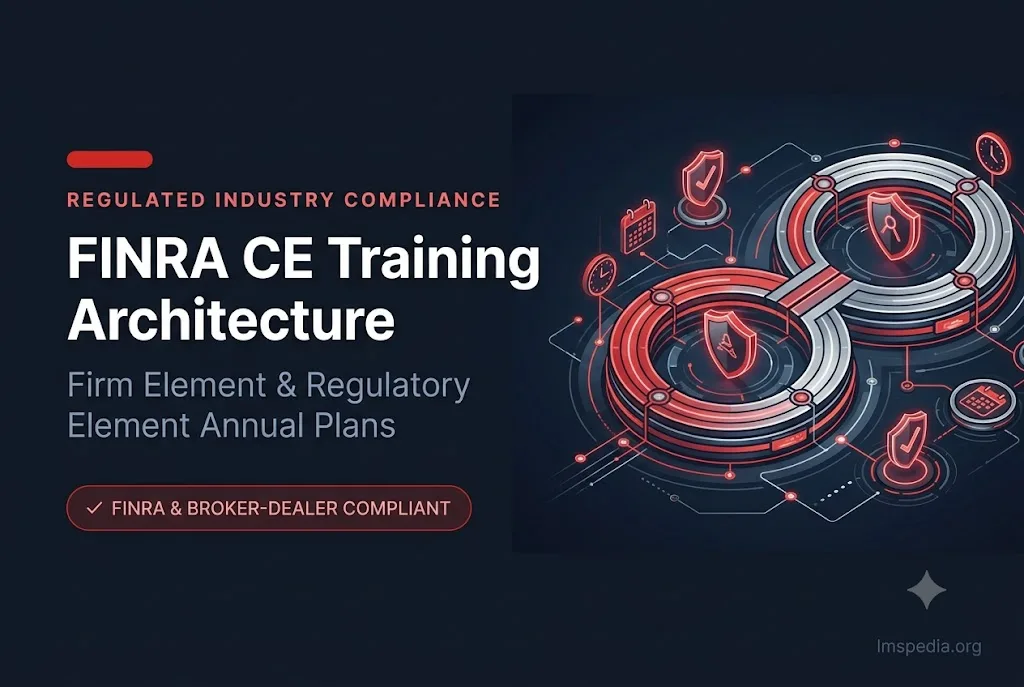 FINRA CE TRAINING ARCHITECTURE