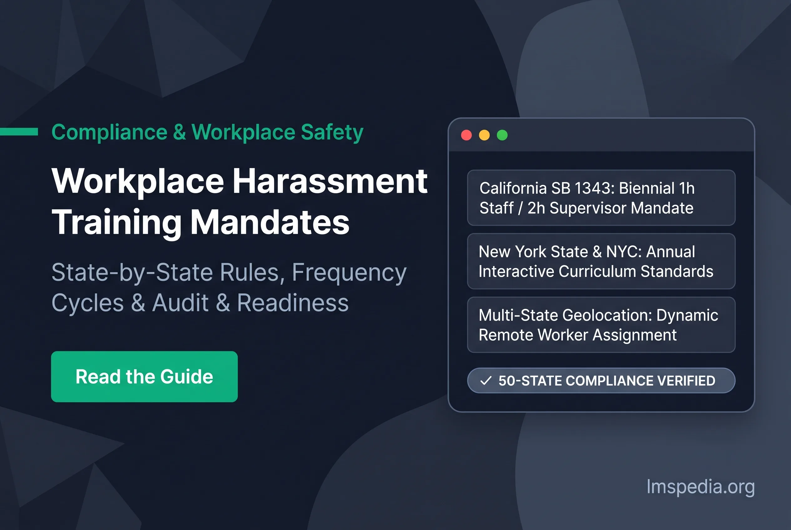 Workplace Harassment Training Mandates by US State: Frequency and Content Rules
