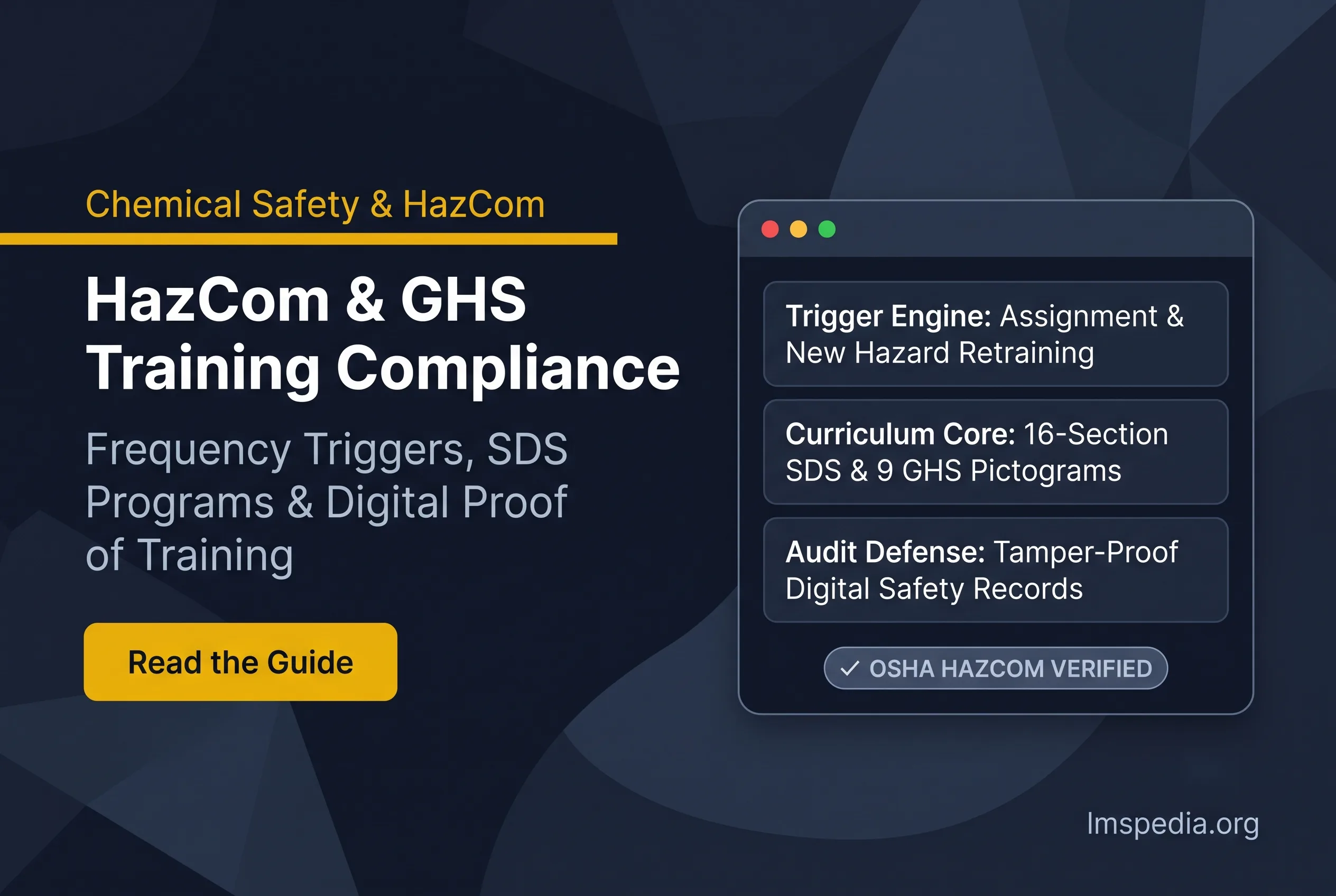 HazCom and GHS Training Compliance Frequency, Content and Proof