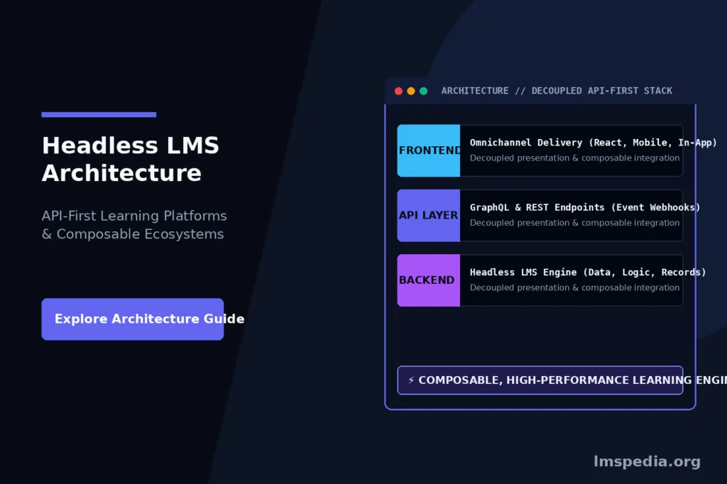 Headless LMS Architecture API-First Learning Platforms Explained