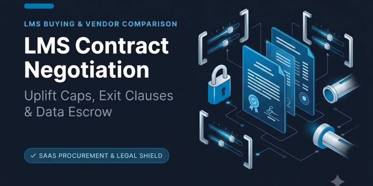 LMS Contract Negotiation Uplift Caps, Exit Clauses and Data Escrow