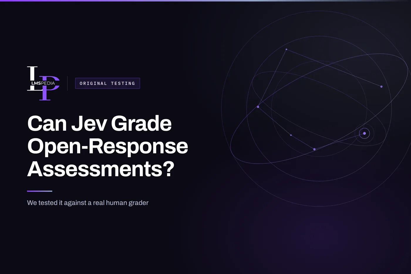 Jev AI assessment scoring test results: 35.3 percent exact agreement with a human grader across 51 open-response answers
