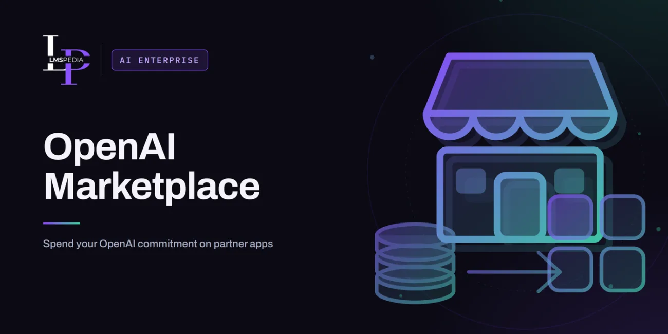 Storefront with a coin stack and app tiles, illustrating the OpenAI Marketplace