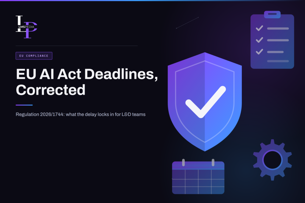 EU AI Act Regulation 2026/1744: The Corrected Training and Compliance Timeline